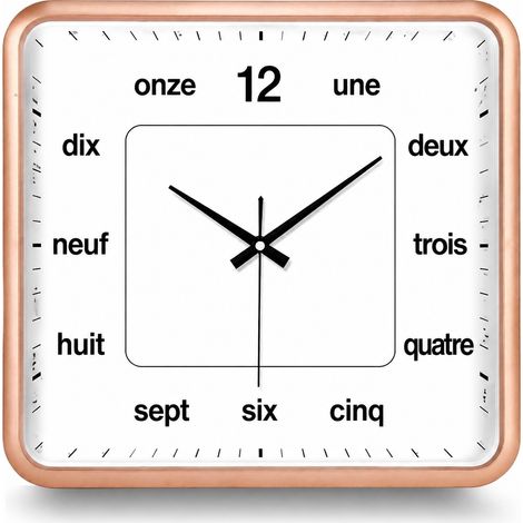 Horloge murale dorée 13 pouces (diamètre 33 cm) silencieuse avec calendrier doré 13 33 cm 200 g – Livraison gratuite