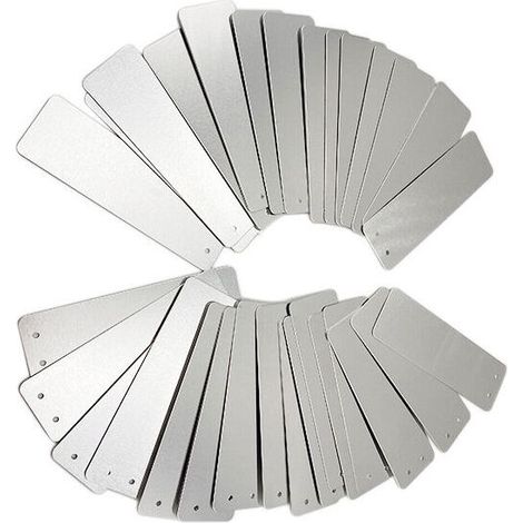 Etiquette Pour Plante - Aluminium 2,5 x 8,2 cm - Extérieur Jardin Potager - 100 Pièces (1/5)