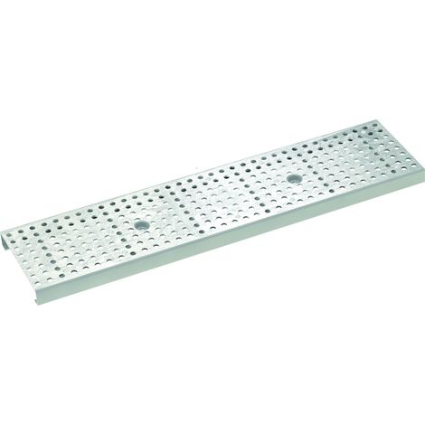 Kastenrinne Typ125,Lochrost, 1m,B125,1.4301, glatt