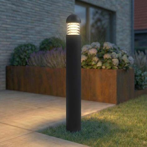 [GEBRAUCHT] B-Ware Lucande Wegeleuchte Gartenleuchte Skagena LED Pollerleuchte anthrazit 90cm IP54 (1/2)