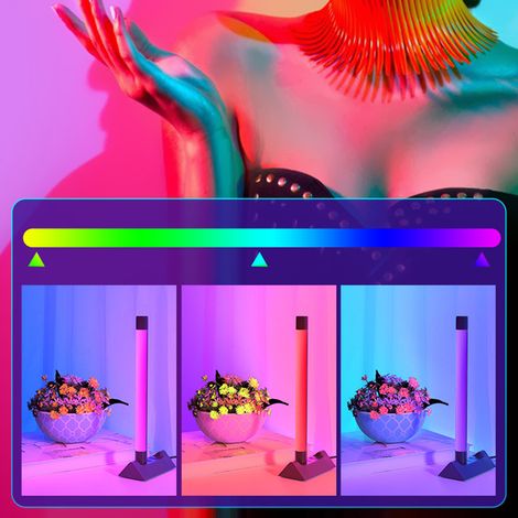 Lumière de remplissage RGB 7 couleurs USB pour selfie, beauté et streaming en chambre (boîte, 1 lampe) USB 20cm (1/5)