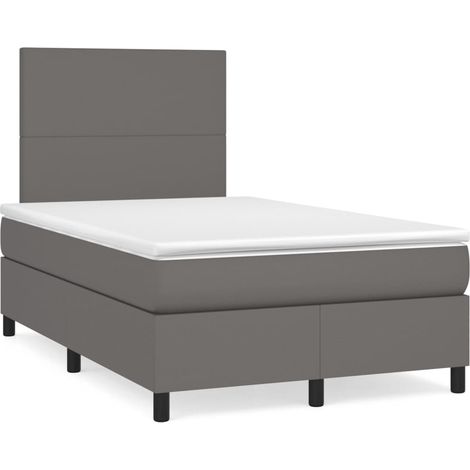 Maison Exclusive - Boxspringbett mit Matratze Grau 120x200 cm Kun