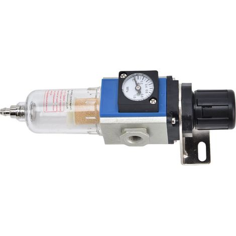 Filtre régulateur de pression pour compresseur GFR200-08 avec manomètre et purge automatique, capacité 10CC, raccord PT1/4 (1/5)