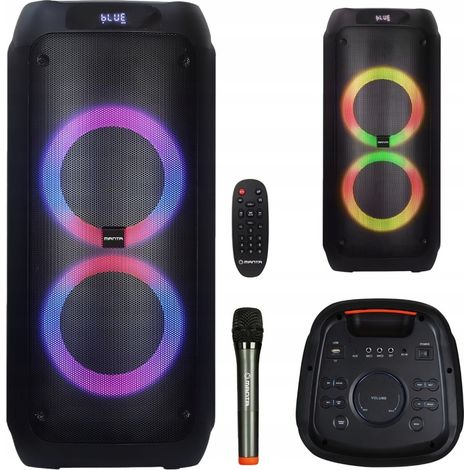 Altavoz de karaoke Bluetooth Manta Attis con alimentación USB y micrófono portátil. (1/5)