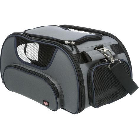 Trixie – Sac de transport pour chien jusqu'à 20 kg – Dimensions 28 x 23 x 46 cm – Accepté par la plupart des compagnies aériennes – Fond étanche rembourré