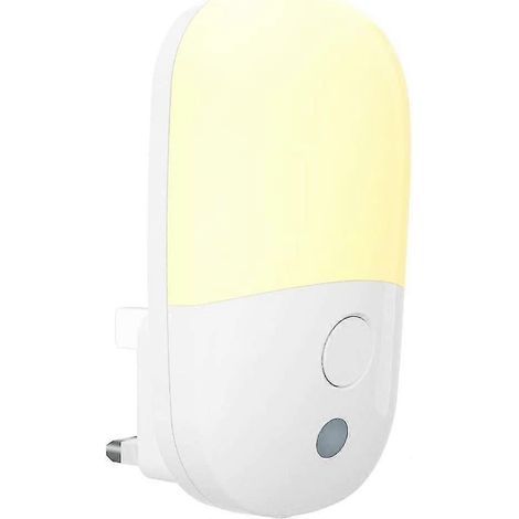 Veilleuse LED murale avec capteur crépusculaire et luminosité réglable, lumière blanc chaud 2700K, éclairage nocturne automatique pour enfants. (1/5)