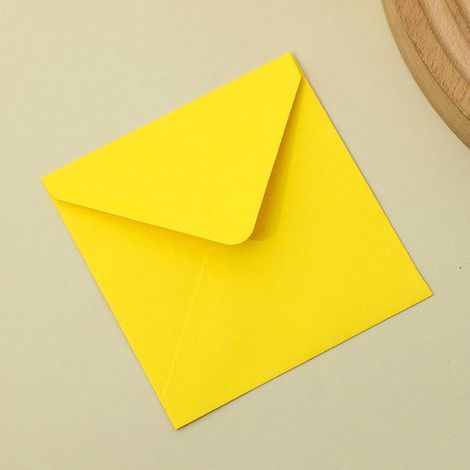 Packung mit 50 quadratischen, farbigen Briefumschlägen Schlichtes Design, vielseitig verwendbar Handgefertigte Umschläge für Grußkarten und Gesch (1/5)