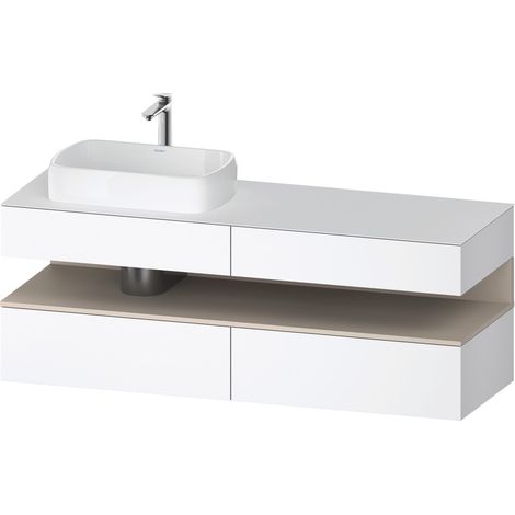 Duravit Collection One Meuble sous-vasque sur console, 2 tiroirs,