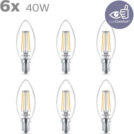 Philips led e14 gluhbirne transparent 43w 2700k (1/4)