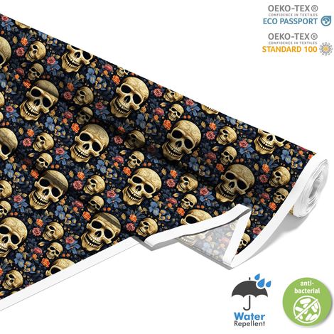 TESSUTI DECORATIVI PER ESTERNI OXFORD - Motivo Teschio I DX4298 (1/5)