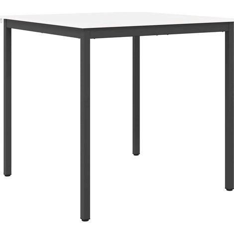 Bar Table White 110 x 110 x 105 cm Solid Pine Wood vidaXL
