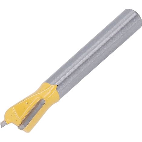 Schwalbenschwanzfräser, 6 mm Schaft, Wolframlegierung, Hartmetall, PTFE-Beschichtung, Holzbearbeitung, Oberfräse, gelb, 3/8 Zoll (1/5)
