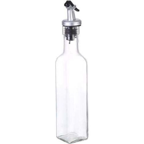250ml olive oil bottle, pourer for olive oil dispenser, olive oil, vinegar and other liquids - 3-in-1 olive oil pourer set