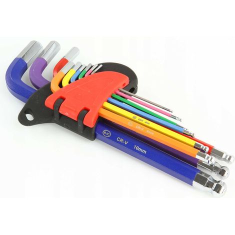 Clés Allen BJC 1,5-10 mm, lot de 9, acier CrV (1/5)