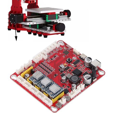 DIY-Miniatur-CNC-Graviermaschine, GRBL 1.1 Drei-Achsen-Steuerplatine mit 12V-36V USB-Kabel (1/5)