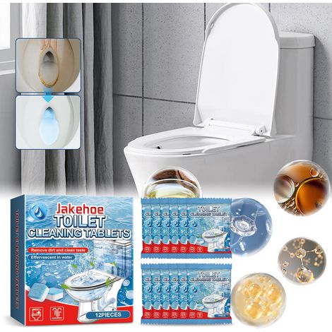 Toilet Cleaning Sheets for Home Use - Cleans, Removes Stains and Scale, Freshens Scent - 12 pieces (1/5)