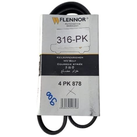 4pk878 cinghia poly-v alternatore servizi marca flennor (1/5)