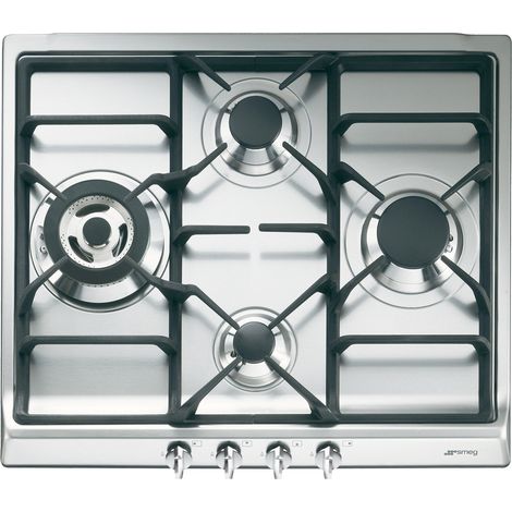 Placa de cocina smeg sr60ghs 4 quemadores encendido automático (1/2)