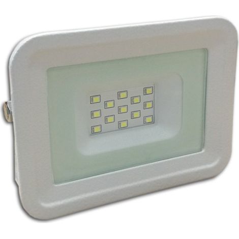 LED Projecteur Lampe 10W Blanc 6000K IP65 Extra Plat (1/3)