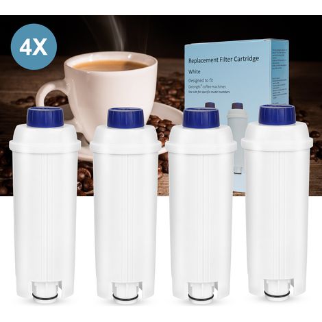 Wolketon Filtro compatibile con la macchina da caffè automatica DeLonghi. Set di 4.accessorio filtro acqua per macchina da caffè