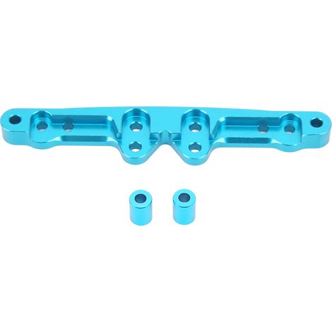 Amortisseur avant en alliage d'aluminium haute résistance pour voiture RC 1/10, tour de choc avant bleue (1/5)