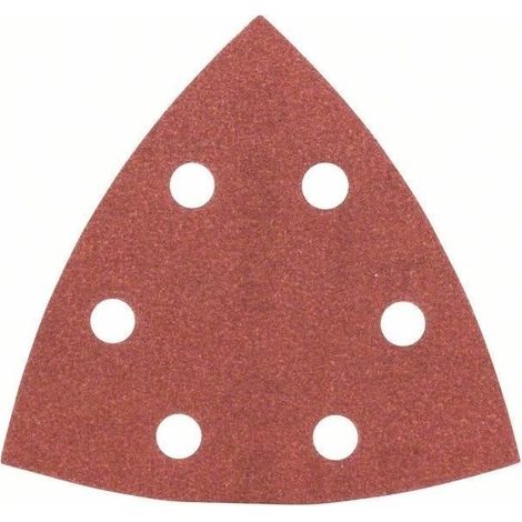 BOSCH - 5 FOGLI PER LEVIGATRICE DELTA 93MM GRANA 180 6 FORI VELCRO (1/2)
