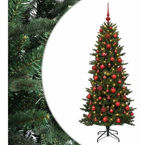 Albero di Natale artificiale con palline 210 cm 300 LED vidaXL (1/5)