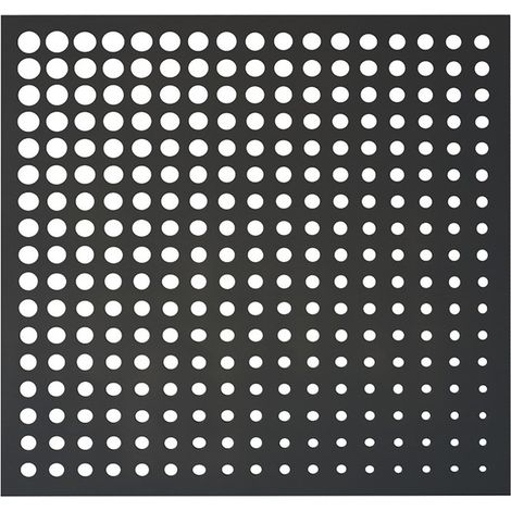 Dekorplatte Moon Anthrazit - 1 m² aus Polypropylenharz - an der Wand befestigt Nortene