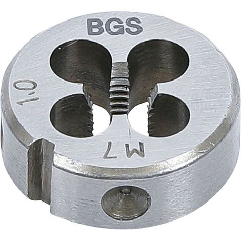 Filière M7 x 1.00 - Pas Métrique Standard - Diamètre Extérieur 25.4 mm - Épaisseur 9 mm