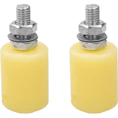 2 roulettes pour portail coulissant, roulettes robustes en nylon pour la maison, le garage et le jardin (32 x 40 mm) (1/4)