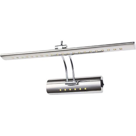 Lampe de salle de bain LED pour miroir 5W/7W, applique murale, lampe de table, étanche IP44, orientable à 180°, avec interrupteur en acier inoxydable, éclairage décoratif pour salle de bain, mobilier (1/4)