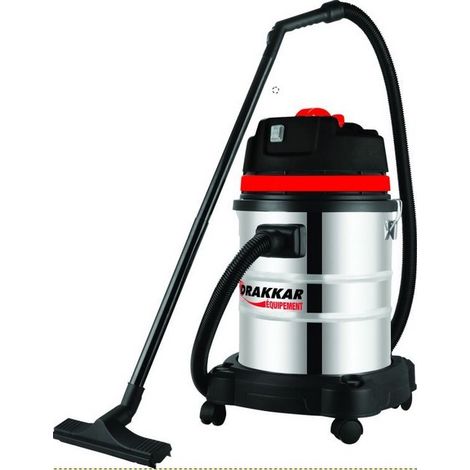 TOPCAR - Aspirateur 40l eau et poussieres 1200w - 1 moteur- tuyau 2m - 07401 - Ce produit de marque TOPCAR est neuf. (1/2)