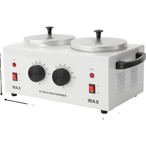 Scaldacera a doppia camera, controllo indipendente della temperatura, BIANCO, spina europea (1/2)