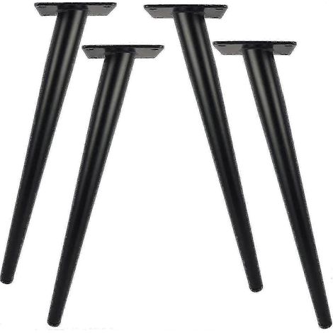 Quatre pieds de table en métal de 30 cm de long, adaptés aux meubles, coiffeuses, armoires, bureaux, chaises, repose-pieds, etc., peuvent servir de pieds de support de rechange. 800 SZRH AC (1/5)