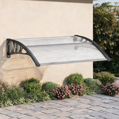 SunJet Store banne, auvent rétractable, Auvent de porte polycarbonate - Réf. O5R3C3XO2C98 (1/5)