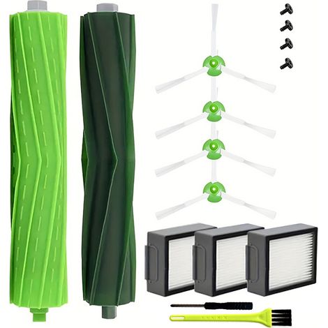 Compatible avec les accessoires pour aspirateur robot iRobot Roomba i3 i4 i6 i7 i8 : brosses latérales, brosses principales et filtres. (1/5)