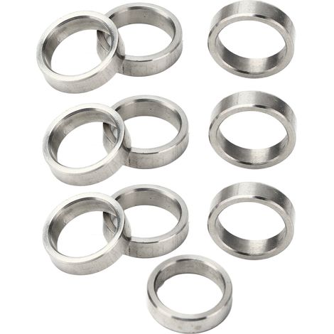 10 Pièces Rondelles de Calage 15mm Diamètre Extérieur 12mm Intérieur Acier Inoxydable pour Bricolage