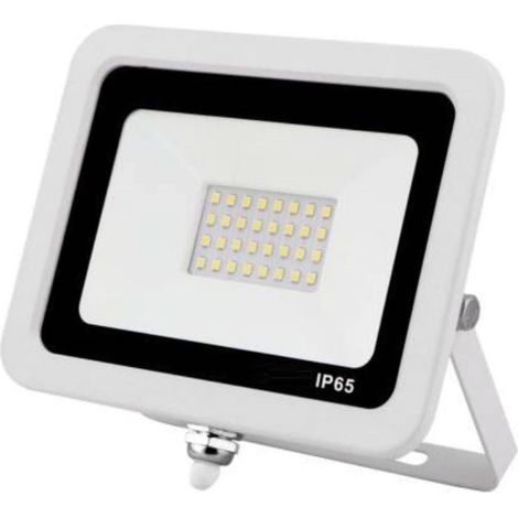 Faro esterno ip65 100W led smd faretto slim bianco con valvola fuga condensa calda 3000k