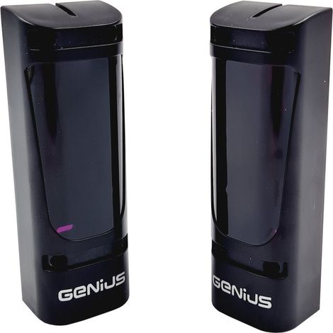 Genius – 6100148 Détecteur de mouvement photocellule murale extérieure 2 fils – Portée 15m – Alignement automatique ±7° – Pour espaces extérieurs