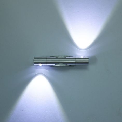 6W plein argent coquille lumière blanche 6000-6500KLED aluminium applique simple chambre salon couloir allée décoration chambre,pour l'intérieur et l'extérieur (1/5)