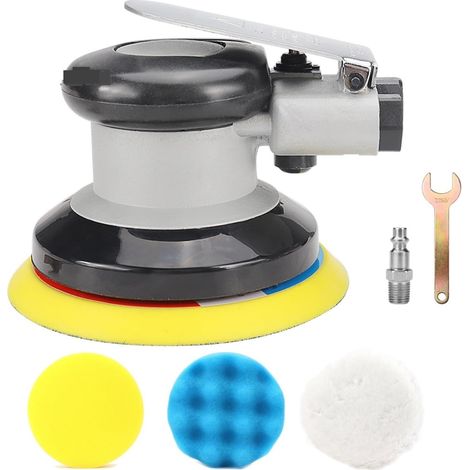 Polisseuse Ponceuse Ponceuse orbitale à paume pneumatique aléatoire de 5 "polisseuse à orbite pneumatique polissage meulage ponçage 10000 tr/min (1/5)