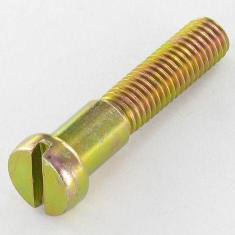 Vis métaux Épaulé Tête cylindrique TC Plate Fendue M8X40 Filetée sur 27 Bichromaté-100 pièces