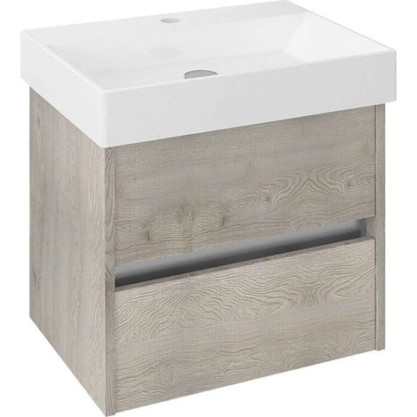 Sapho Nirona - Mobile lavabo 570x515x400 mm, 1 cassetto, rovere Mocca NR060-1212