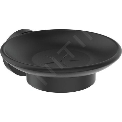 Plateau pour savon IS en verre satiné noir Silk Black (1/3)