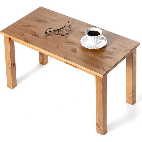 Tavolino da salotto in legno Massello - 75 x 38 x 45 h. cm