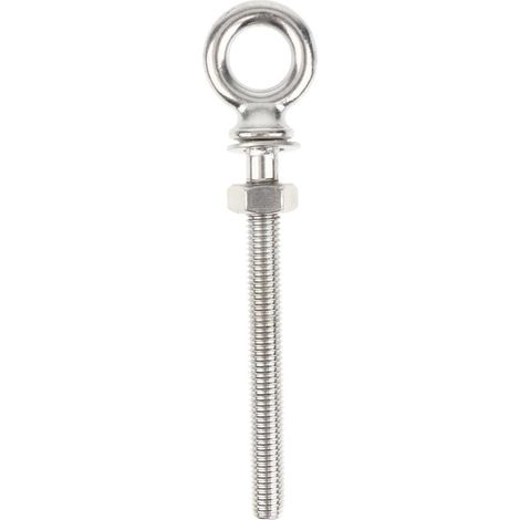 Boulon à Oeil De Levage Long Inox Avec écrou Et Rondelle M10 100mm (1/5)
