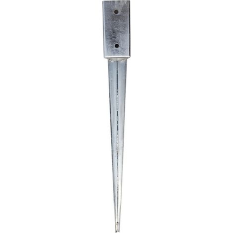 Endstück zur Befestigung der Spitze aus Metall, 71 x 71 mm, Stütze und Pfostenstütze