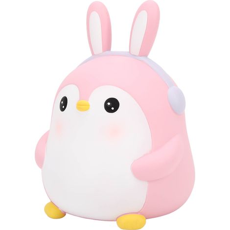 Tirelire en forme de pingouin rose, grande capacité, jouet pour enfants (1/5)