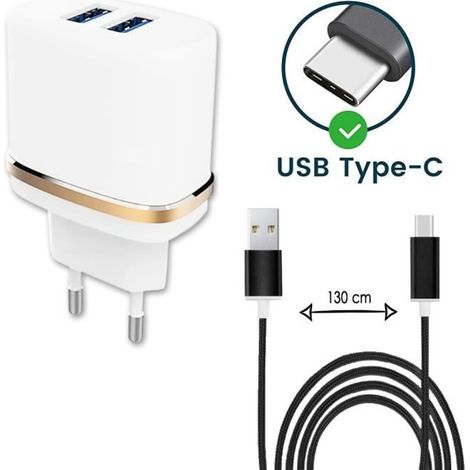 Chargeur - Samsung - Galaxy Z Flip 5G - 2 ports USB - Charge rapide - Noir (1/4)