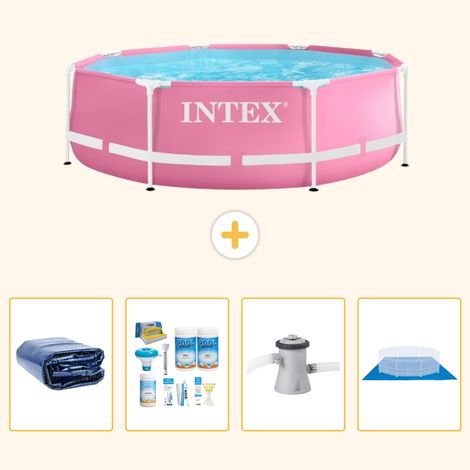 Intex Piscine Tubulaire Ronde - 244x76 cm - 5-pièces  SCB1 (1/5)
